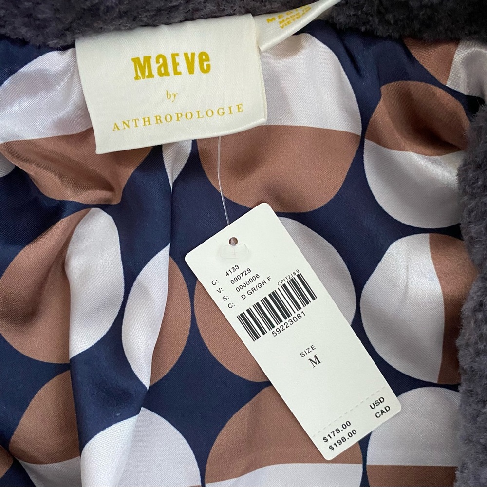 Anthropologie Purple Faux Fur Teddy Jacket - Picture 10 of 10